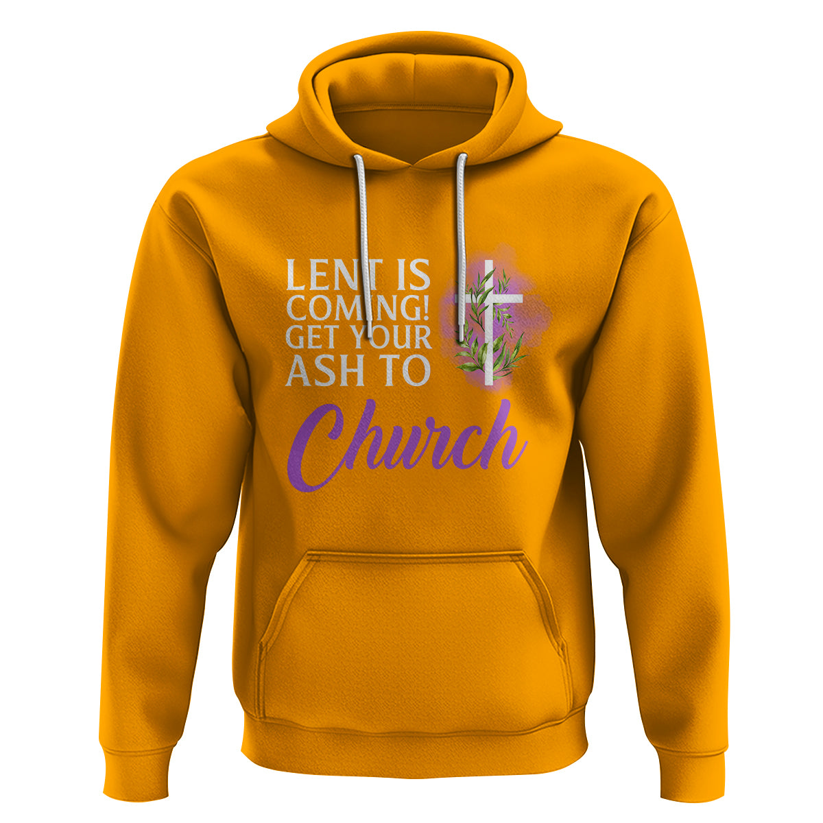 Ash Wednesday Hoodie Lent Is Coming Christian Catholic Church - Wonder Print Shop