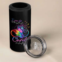 Christian Faith 4 in 1 Can Cooler Tumbler I Can Do All Things Through Christ Who Strengthers Me