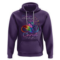 Christian Faith Hoodie I Can Do All Things Through Christ Who Strengthers Me - Wonder Print Shop