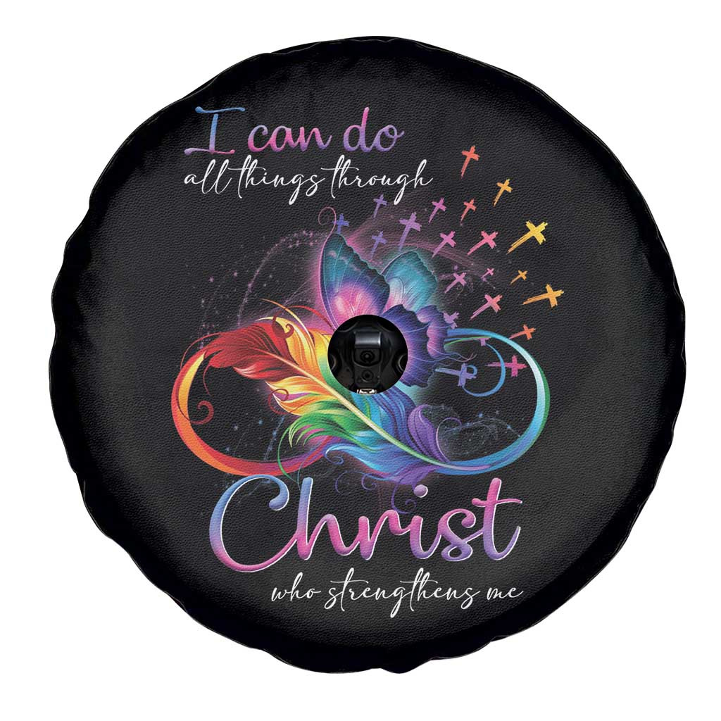 Christian Faith Spare Tire Cover I Can Do All Things Through Christ Who Strengthers Me