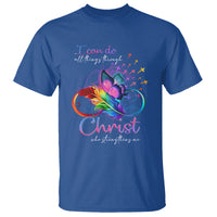 Christian Faith T Shirt I Can Do All Things Through Christ Who Strengthers Me - Wonder Print Shop