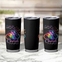 Christian Faith Tumbler Cup I Can Do All Things Through Christ Who Strengthers Me