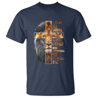 Christian Faith T Shirt Lion I Can Do All Things Through Christ Who Strengthers Me - Wonder Print Shop