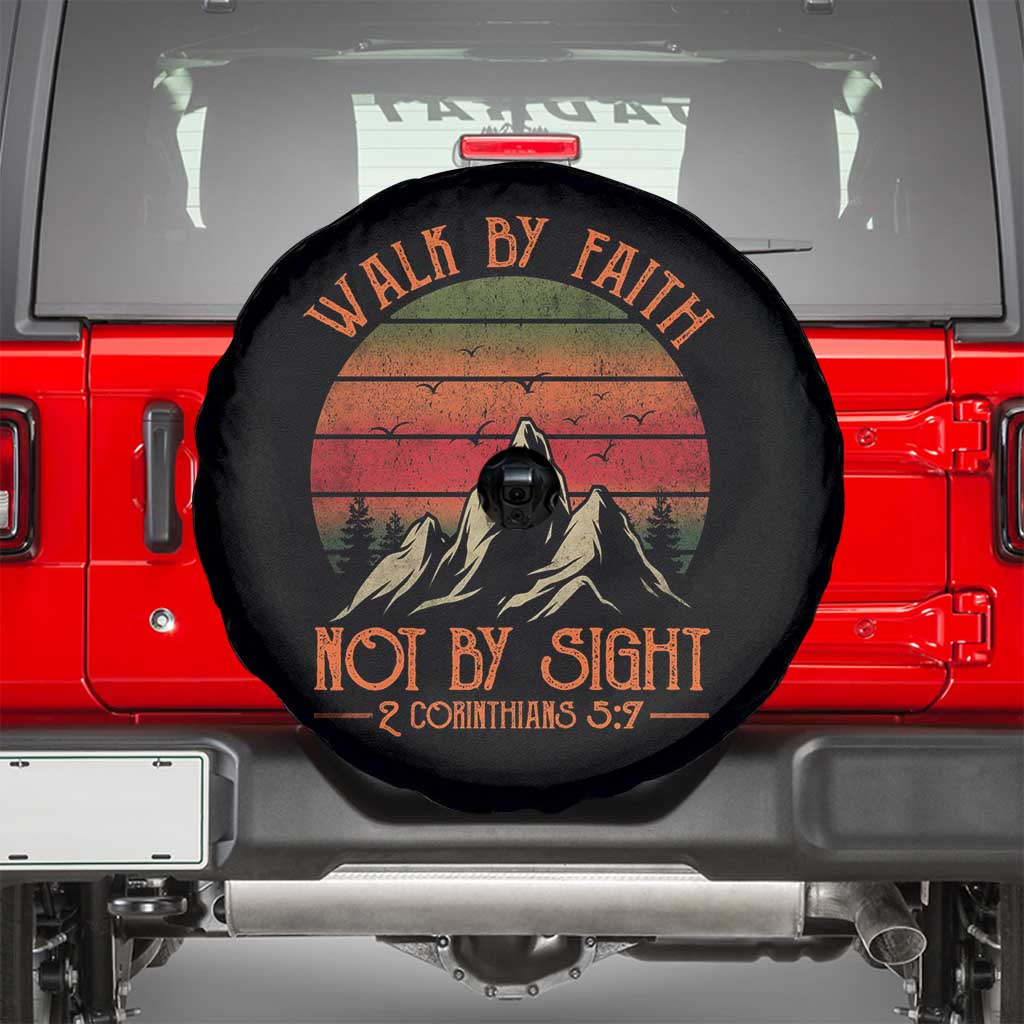 Christian Spare Tire Cover Walk By Faith Not By Sight