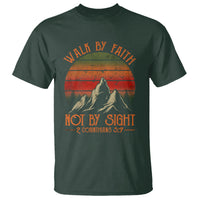 Christian T Shirt Walk By Faith Not By Sight - Wonder Print Shop
