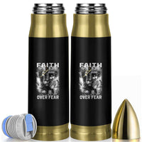 Christian Bullet Tumbler Faith Over Fear Jesus Lion