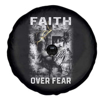 Christian Spare Tire Cover Faith Over Fear Jesus Lion