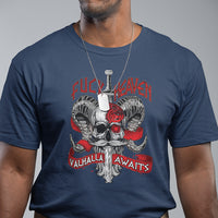 Viking T Shirt FxxK Heaven Valhalla Awaits Norse Mythology - Wonder Print Shop