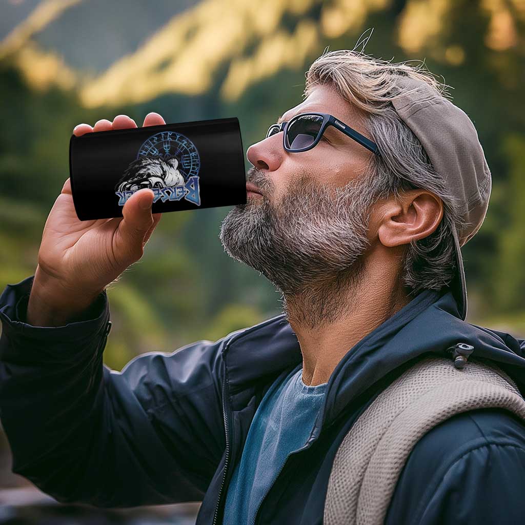 Viking 4 in 1 Can Cooler Tumbler Berserk Bear Warrior Odin Norse Mythology