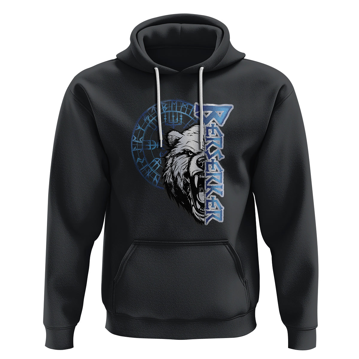 Viking Hoodie Berserk Bear Warrior Odin Norse Mythology - Wonder Print Shop