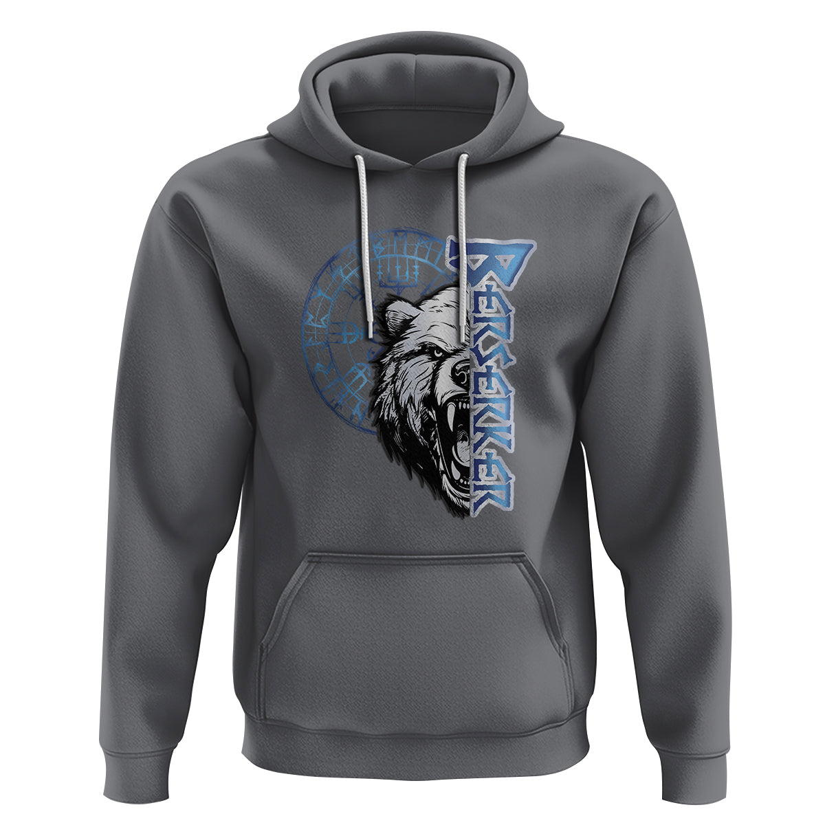 Viking Hoodie Berserk Bear Warrior Odin Norse Mythology - Wonder Print Shop