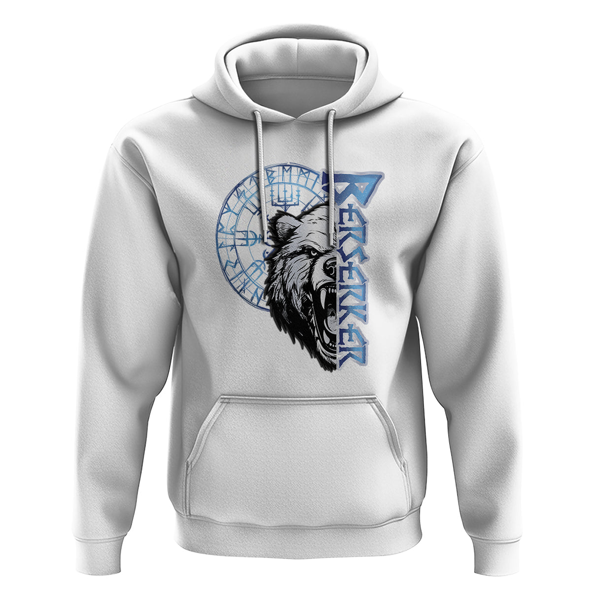 Viking Hoodie Berserk Bear Warrior Odin Norse Mythology - Wonder Print Shop