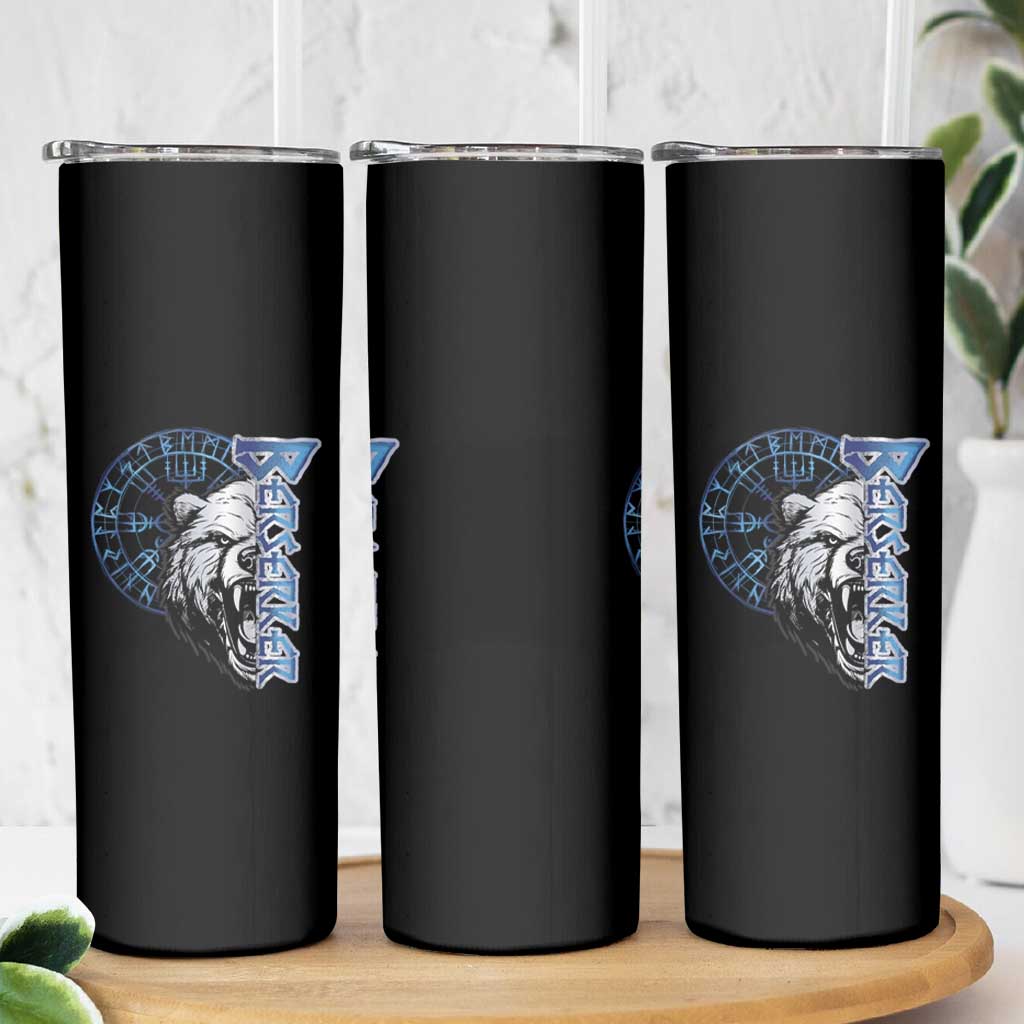 Viking Skinny Tumbler Berserk Bear Warrior Odin Norse Mythology