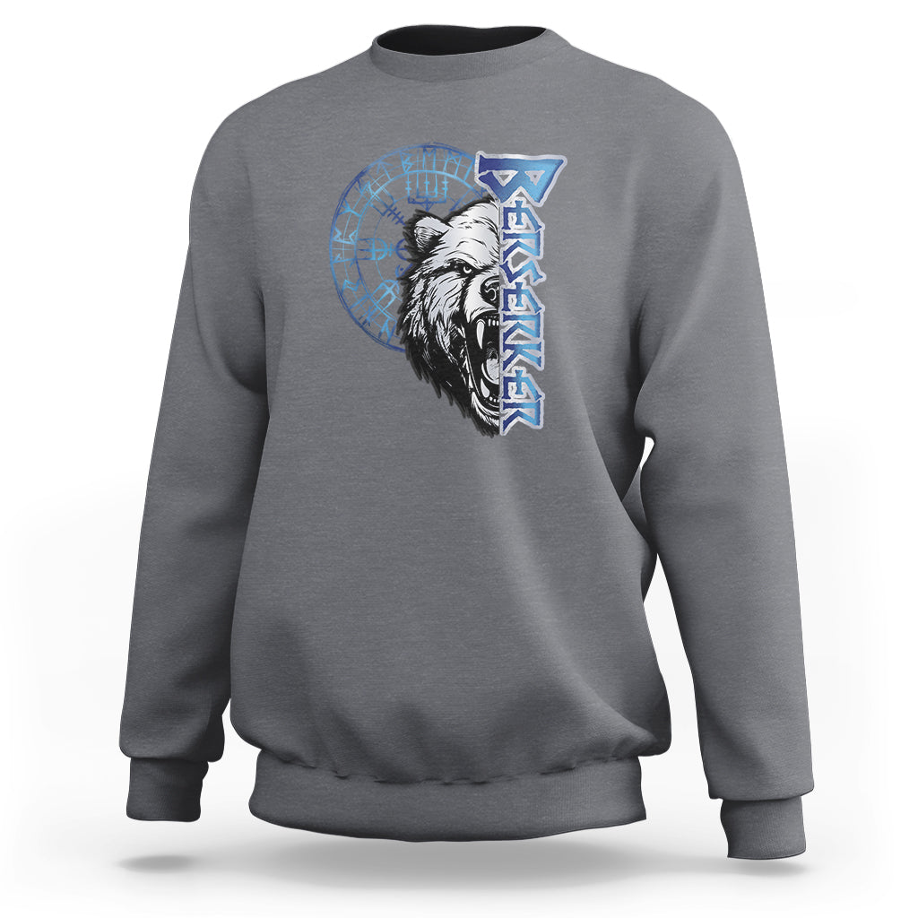 Viking Sweatshirt Berserk Bear Warrior Odin Norse Mythology - Wonder Print Shop