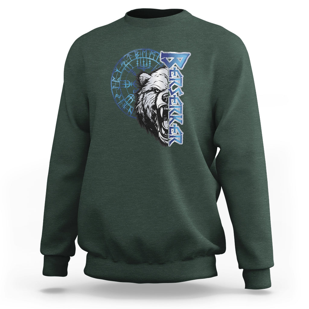 Viking Sweatshirt Berserk Bear Warrior Odin Norse Mythology - Wonder Print Shop