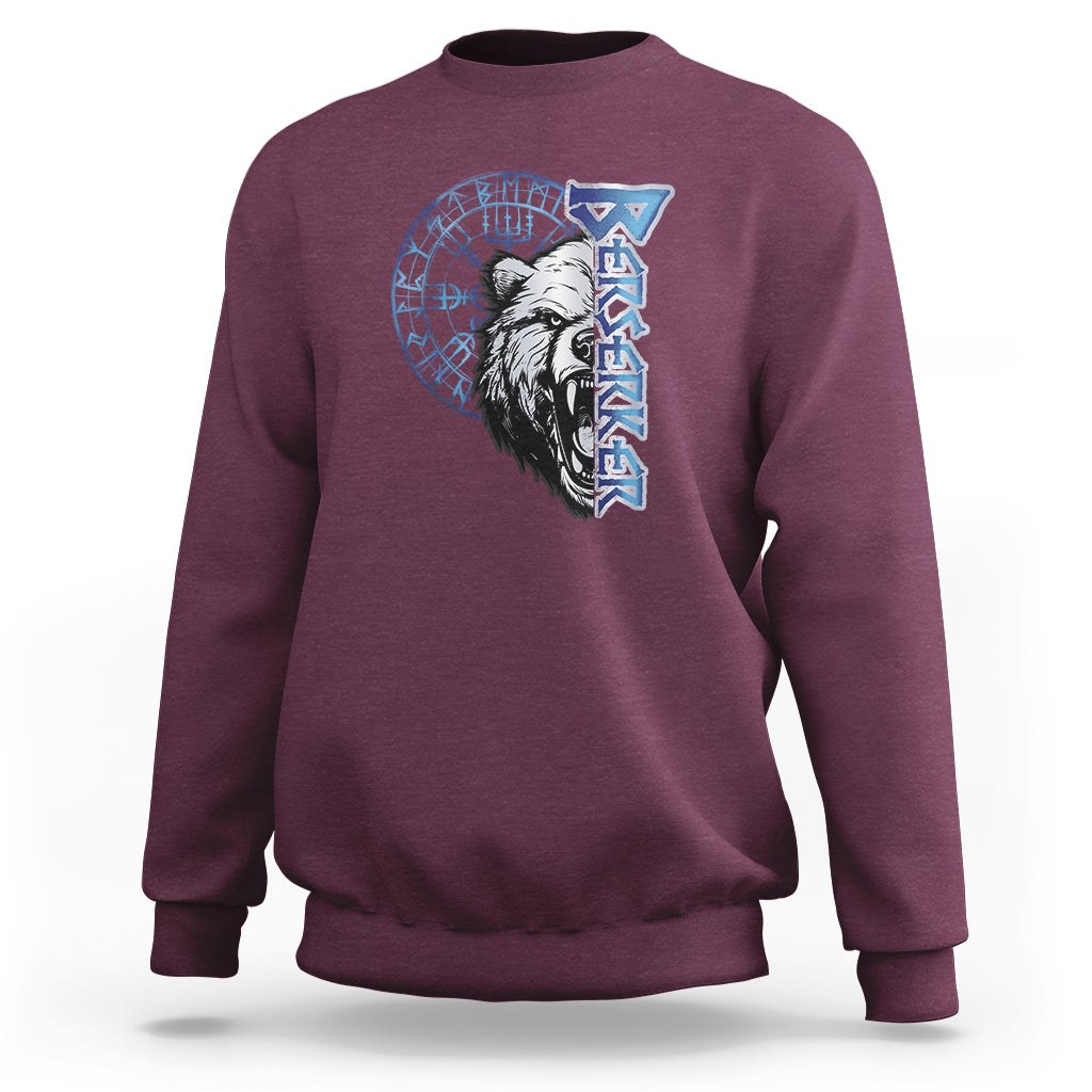 Viking Sweatshirt Berserk Bear Warrior Odin Norse Mythology - Wonder Print Shop