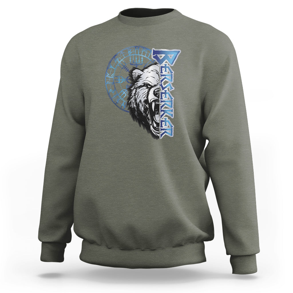 Viking Sweatshirt Berserk Bear Warrior Odin Norse Mythology - Wonder Print Shop