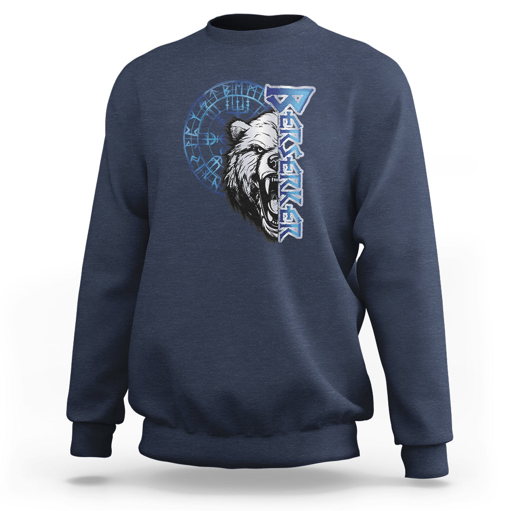 Viking Sweatshirt Berserk Bear Warrior Odin Norse Mythology - Wonder Print Shop