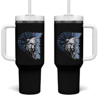 Viking Tumbler With Handle Berserk Bear Warrior Odin Norse Mythology