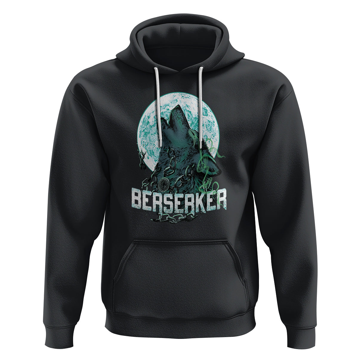 Viking Hoodie Berserk Wolf Warrior Odin Norse Mythology - Wonder Print Shop