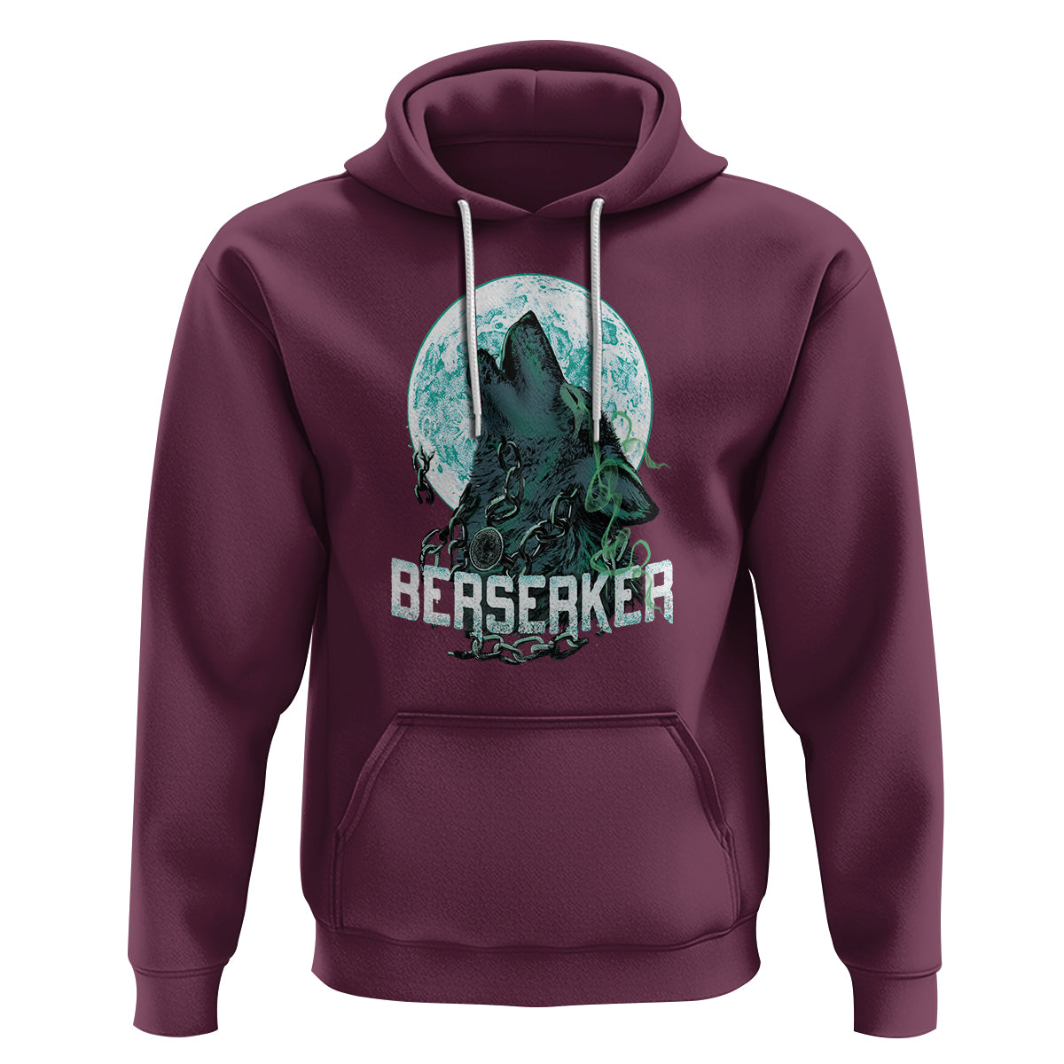 Viking Hoodie Berserk Wolf Warrior Odin Norse Mythology - Wonder Print Shop