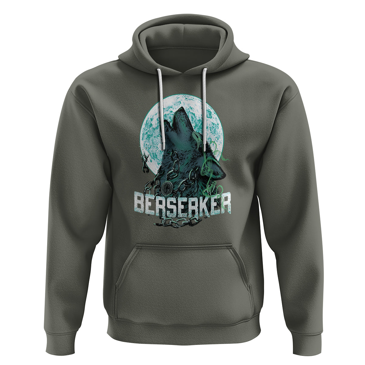 Viking Hoodie Berserk Wolf Warrior Odin Norse Mythology - Wonder Print Shop