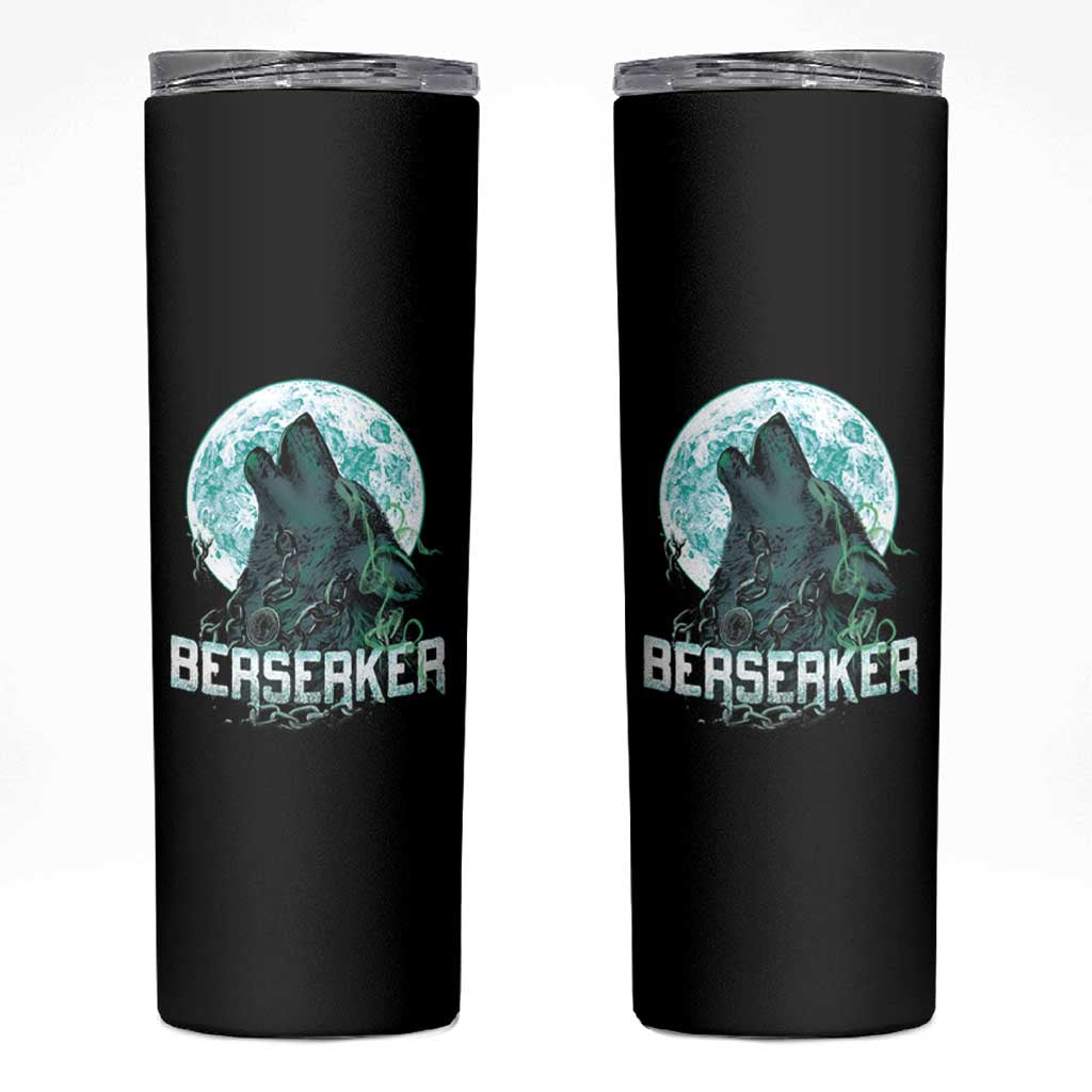 Viking Skinny Tumbler Berserk Wolf Warrior Odin Norse Mythology