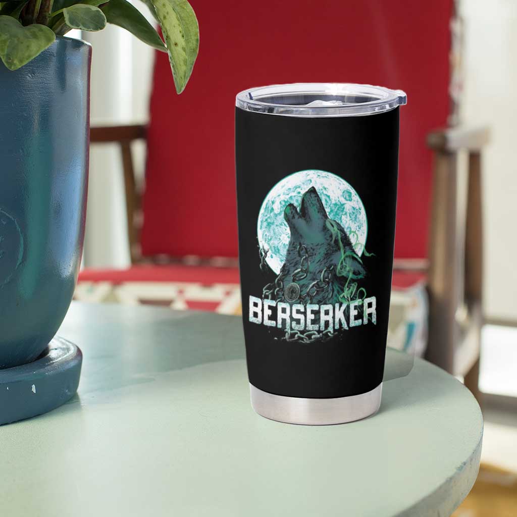 Viking Tumbler Cup Berserk Wolf Warrior Odin Norse Mythology