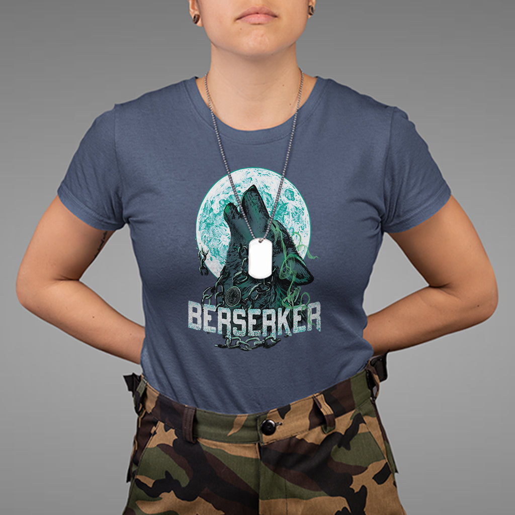 Viking T Shirt Berserk Wolf Warrior Odin Norse Mythology - Wonder Print Shop