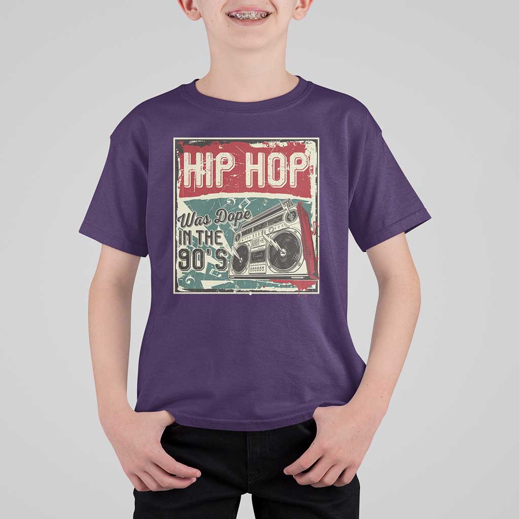 Hip Hop Was Dope In The 90's T Shirt For Kid