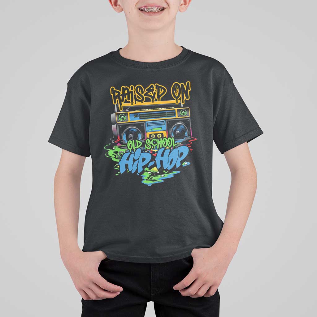 Raised On Old School Hiphop T Shirt For Kid