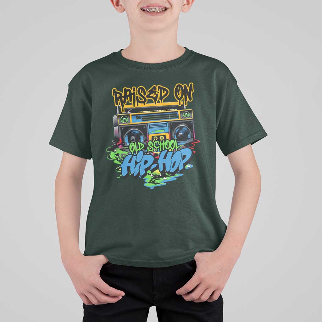 Raised On Old School Hiphop T Shirt For Kid