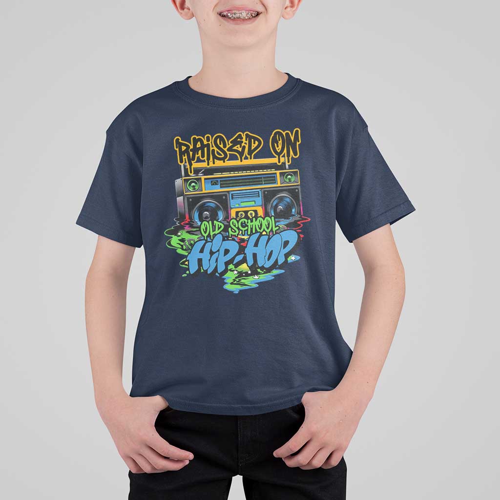 Raised On Old School Hiphop T Shirt For Kid