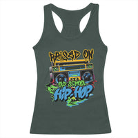 Raised On Old School Hiphop Racerback Tank Top