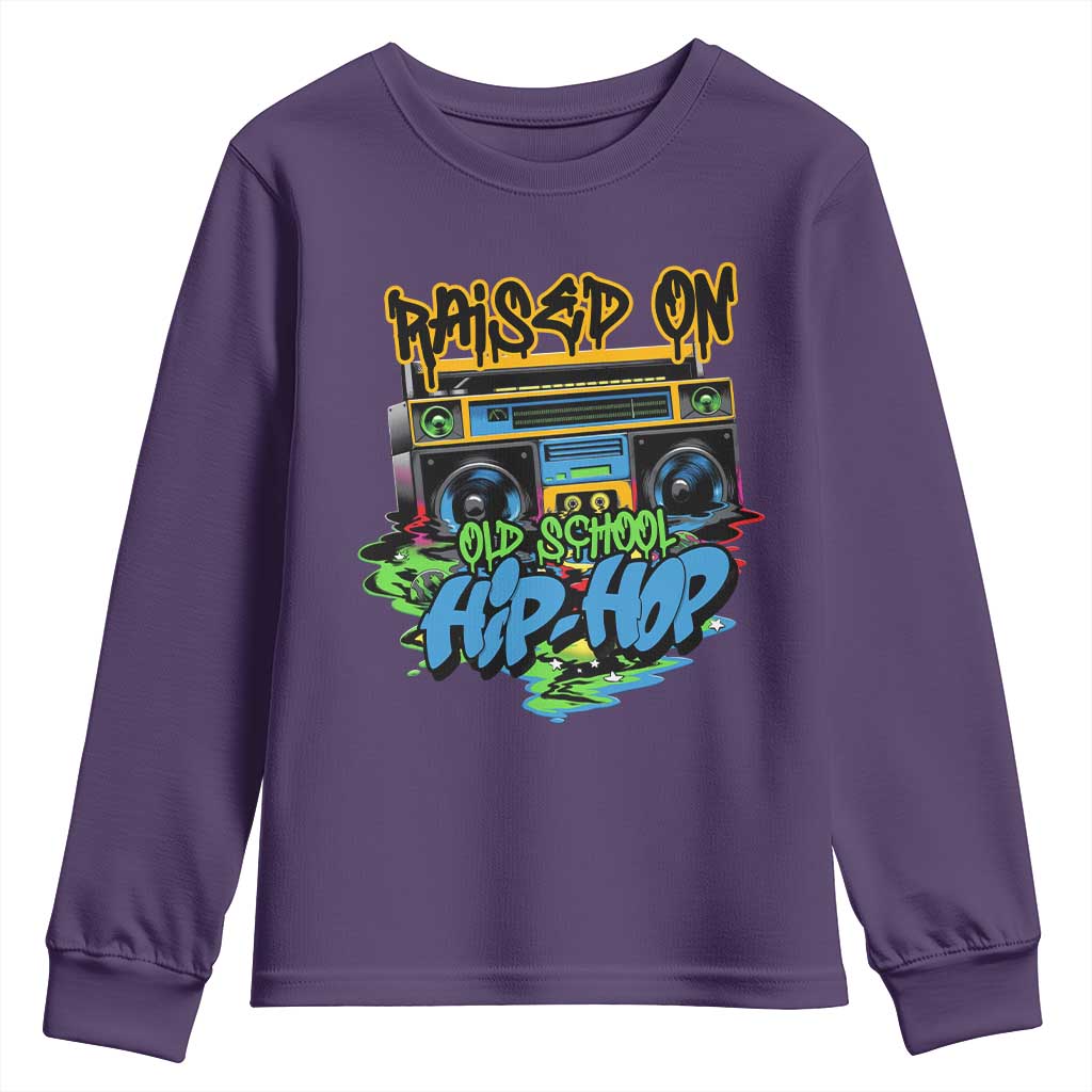 Raised On Old School Hiphop Youth Sweatshirt
