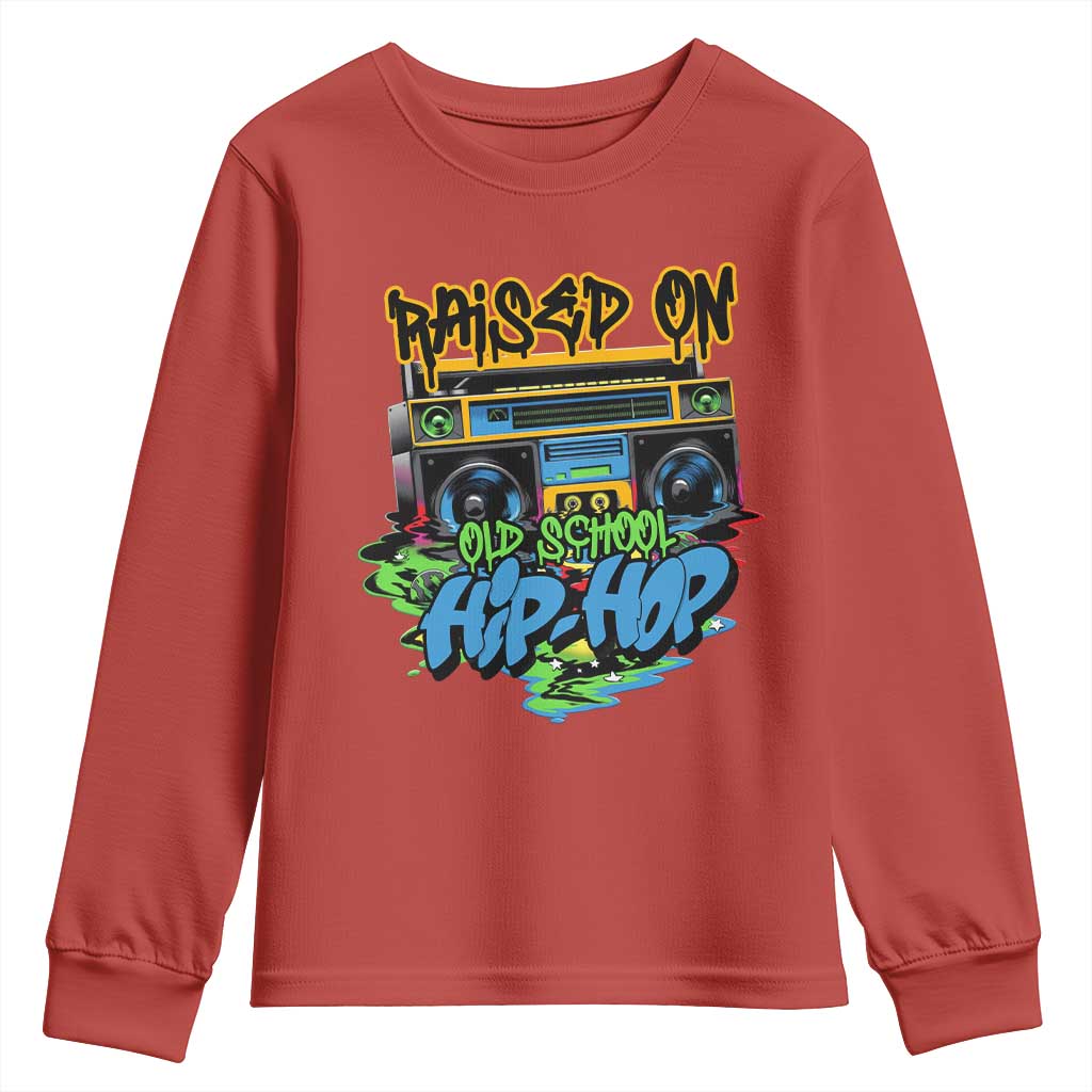 Raised On Old School Hiphop Youth Sweatshirt