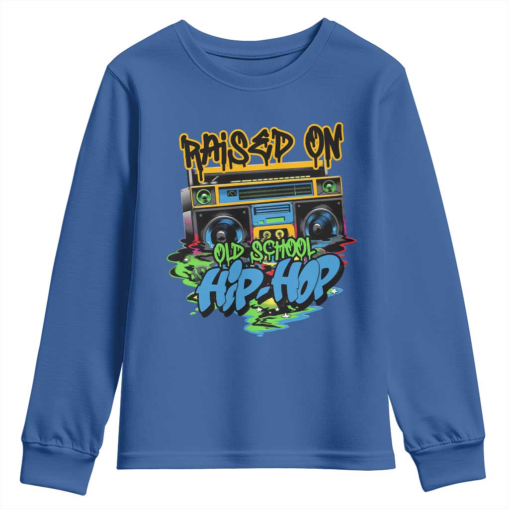 Raised On Old School Hiphop Youth Sweatshirt