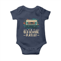 Old School Playlist Baby Onesie Retro Cassette Hip Hop Lover