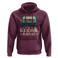 Old School Playlist Hoodie Retro Cassette Hip Hop Lover