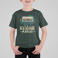Old School Playlist T Shirt For Kid Retro Cassette Hip Hop Lover