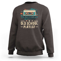 Old School Playlist Sweatshirt Retro Cassette Hip Hop Lover