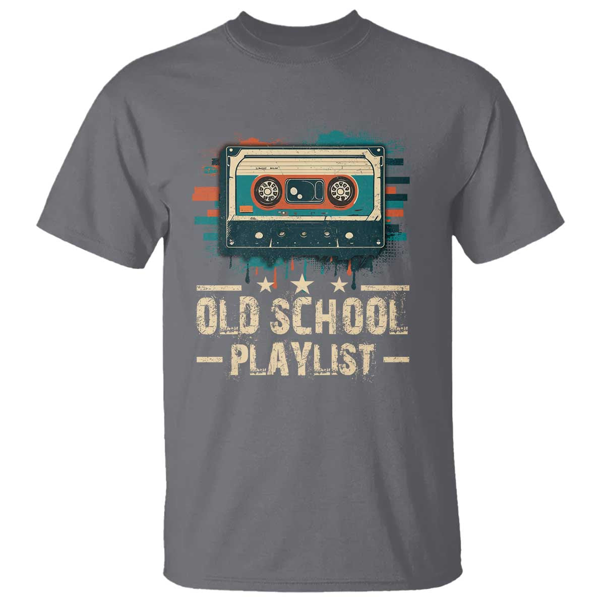 Old School Playlist T Shirt Retro Cassette Hip Hop Lover - Wonder Print Shop