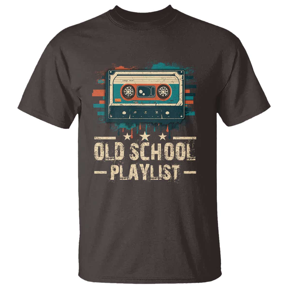 Old School Playlist T Shirt Retro Cassette Hip Hop Lover - Wonder Print Shop