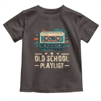 Old School Playlist Toddler T Shirt Retro Cassette Hip Hop Lover