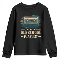 Old School Playlist Youth Sweatshirt Retro Cassette Hip Hop Lover