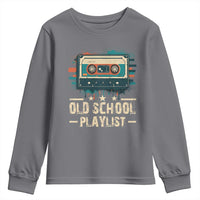 Old School Playlist Youth Sweatshirt Retro Cassette Hip Hop Lover