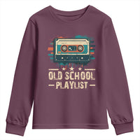 Old School Playlist Youth Sweatshirt Retro Cassette Hip Hop Lover