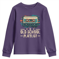 Old School Playlist Youth Sweatshirt Retro Cassette Hip Hop Lover