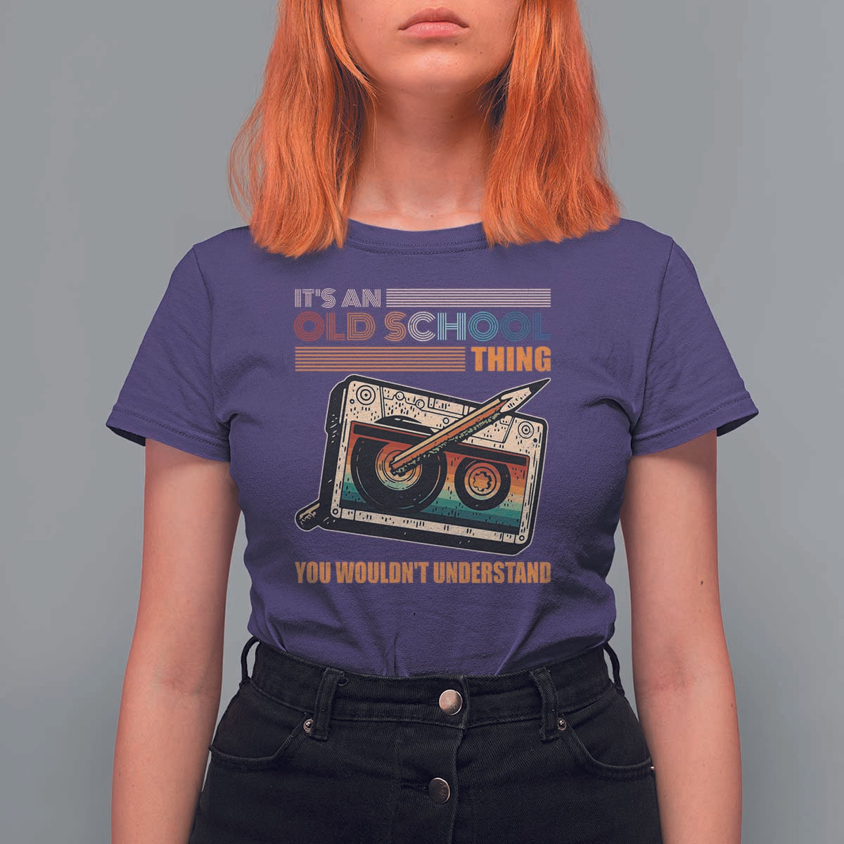 Hip Hop Old School T Shirt For Women Its An Old School Thing You Wouldnt Understand Retro - Wonder Print Shop