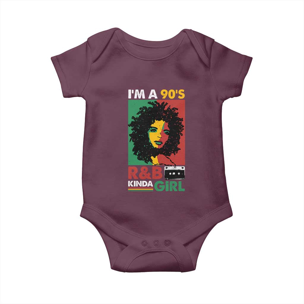 Hip Hop RnB Baby Onesie I'm A 90's R&B Kinda Girl Retro Cassettle